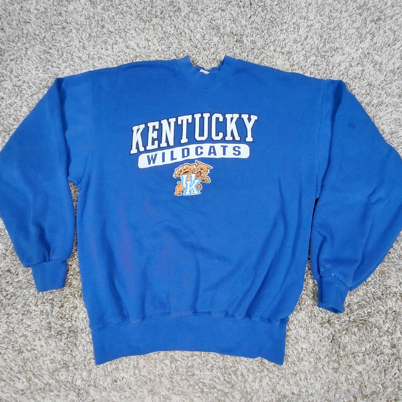 Vintage Kentucky Wildcats Crewneck Sweatshirt Mens Large Blue Delta Made In Usa